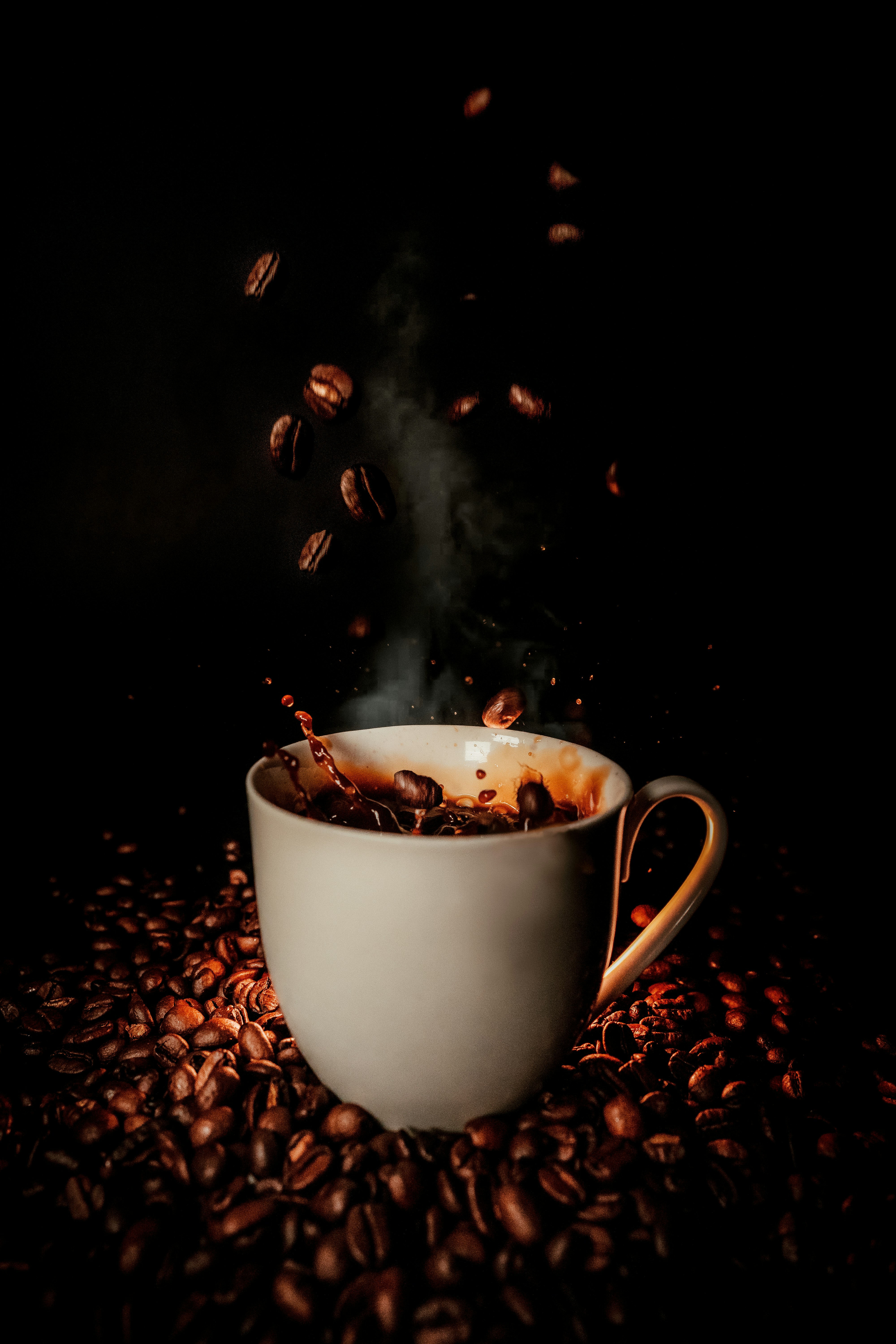 Latte Art in einer Tasse